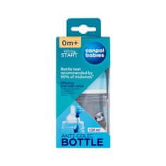 Canpol babies Exotic Animals Easy Start Anti-Colic Bottle Blue 0m+ otroška steklenička 120 ml