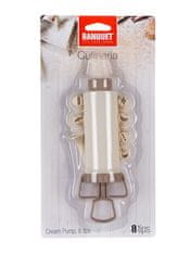 Banquet Pištola za okraševanje bonbonov 20cm, premer 5cm, 8 nastavkov, CULINARIA, plastika