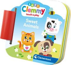 Clementoni Mehki igralni set Clemmy s knjigo Drage živali