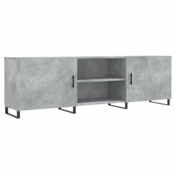 Vidaxl TV omarica betonsko siva 150x30x50 cm inženirski les