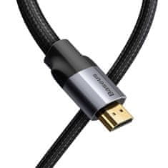 BASEUS Kabel HDMI 2.0 Enjoyment Series, 4K, 3D, 0,5 m (črna/siva)
