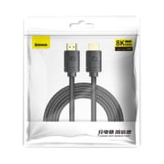 BASEUS Kabel HDMI 2.1 High Definition Series, 8K 60 Hz, 3D, HDR, 48 Gb/s, 2 m (črn)