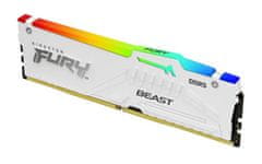 KINGSTON 32 GB DDR5 CL36 DIMM FURY Beast White RGB EXPO