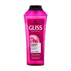 Schwarzkopf Gliss Supreme Length Protection Shampoo 400 ml zaščitni šampon za dolge lase, nagnjene k poškodbam in razcepljenim koncem za ženske