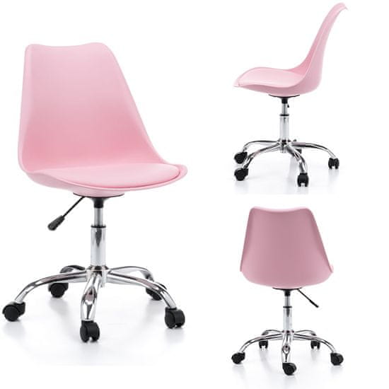 Greatstore Stol Tulipan 2 roza