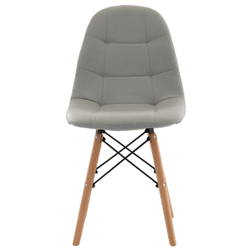 Greatstore Skandinavski stol siva tkanina EMIL