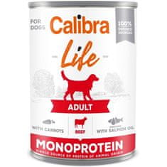 Calibra Dog Life cons.Adult govedina s korenjem 400g