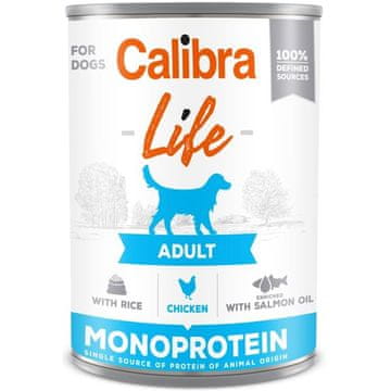 Calibra Dog Life cons.Adult piščanec z rižem 400g