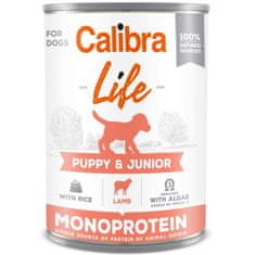 Calibra Dog Life Cons. Puppy & Junior Jagnječje meso z rižem 400g