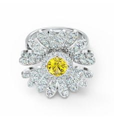 Swarovski Očarljiv prstan s kristali Eternal Flower 5534936 (Obseg 52 mm)