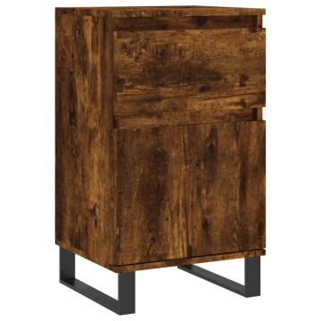 Vidaxl Komoda dimljeni hrast 40x35x70 cm inženirski les