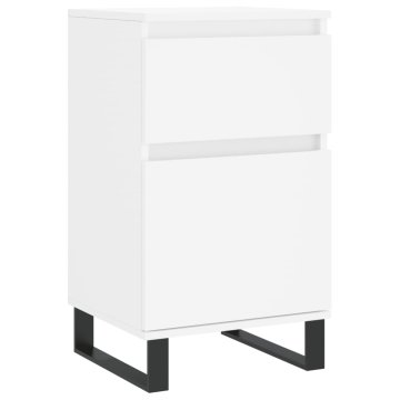 Vidaxl Komoda bela 40x35x70 cm inženirski les