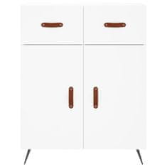 Vidaxl Komoda bela 69,5x34x90 cm inženirski les