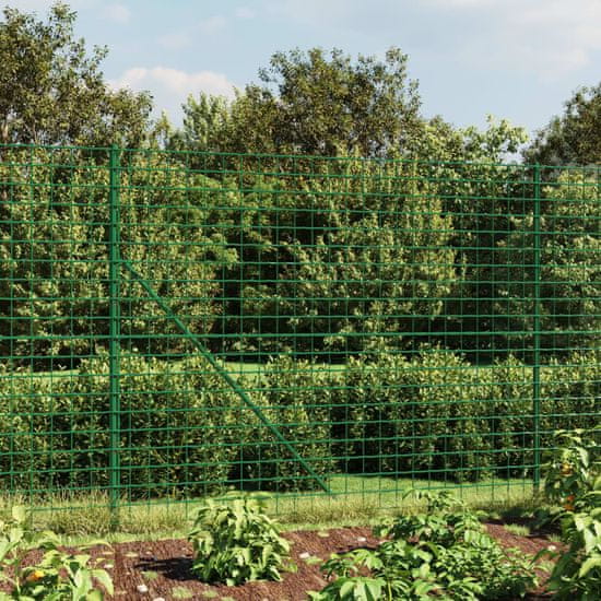 shumee Mrežna ograja s prirobnico zelena 2,2x10 m