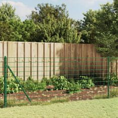 shumee Mrežna ograja s prirobnico zelena 1,1x25 m