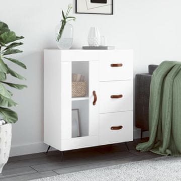 Vidaxl vidaXL Omarica, bela, 69,5 x 34 x 90 cm, material na osnovi lesa