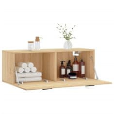 Vidaxl Stenska omarica sonoma hrast 100x36,5x35 cm inženirski les