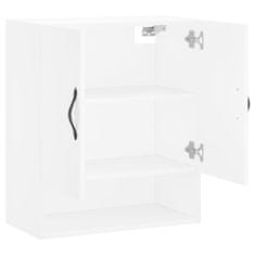 Vidaxl Stenska omarica bela 60x31x70 cm inženirski les