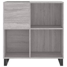 Vidaxl Omarica za gramofonske plošče siva sonoma 84,5x38x89cm inž. les