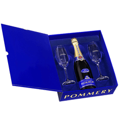 Pommery Champagne Royal Brut GB + 2 kozarca 0,75 l
