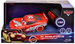 Jada Toys Lightning McQueen Single Drive Glow Racer RC avtomobili, 1:32