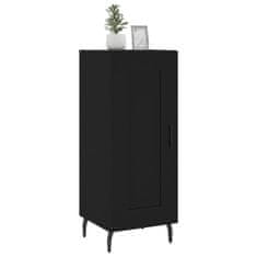 Vidaxl Komoda črna 34,5x34x90 cm inženirski les