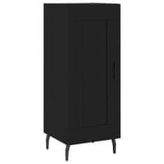 Vidaxl Komoda črna 34,5x34x90 cm inženirski les