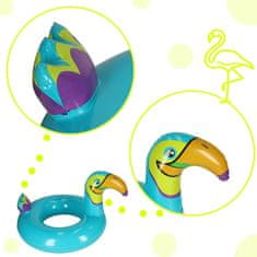 Ikonka Napihljiv otroški plavalni obroč Toucan 70cm