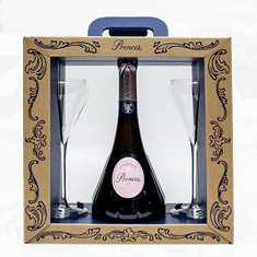 De Venoge Champagne Princes Rose GB + 2 kozarca De Venoge