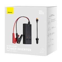 BASEUS 300W, 24V, CN/EU inverter za avtomobile (črn)