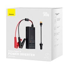 BASEUS avto inverter 500W, 220V, CN/EU (črn)