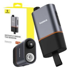BASEUS dodatna oprema za avtomobile kladivo za steklo + nož za pas (črno)