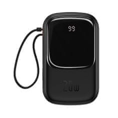 shumee Powerbank s hitrim polnjenjem 20000mAh 20W QC-PD-SCP-FCP kabel Iphone Lightning črna