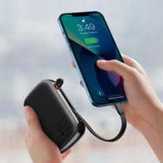 BASEUS Powerbank s hitrim polnjenjem 20000mAh 20W QC-PD-SCP-FCP kabel Iphone Lightning črn