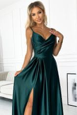 Numoco Ženska večerna obleka Chara zelena L