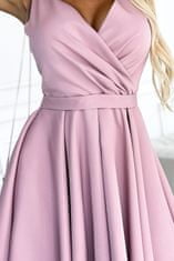 Numoco Ženska mini obleka Maya umazano roza XL