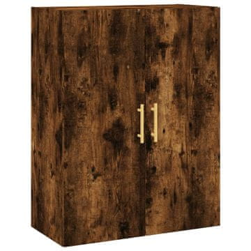 Vidaxl Stenska omarica dimljen hrast 69,5x34x90 cm
