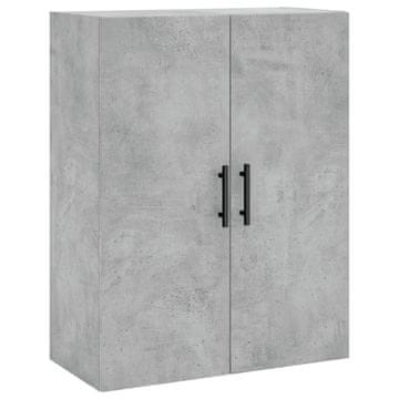 Vidaxl Stenska omarica betonsko siva 69,5x34x90 cm