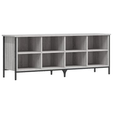 Vidaxl Omarica za čevlje siva sonoma 131x35x50 cm inženirski les