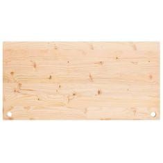Vidaxl Mizna plošča 100x60x2,5 cm trdna borovina