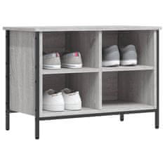 Vidaxl Omarica za čevlje siva sonoma 69x35x50 cm inženirski les