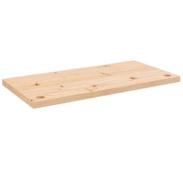 Vidaxl Mizna plošča 80x40x2,5 cm trdna borovina