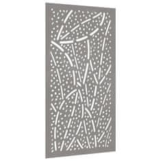 Vidaxl Vrtna stenska dekoracija 105x55 cm corten jeklo drevo