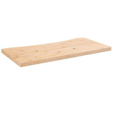 Vidaxl Mizna plošča 80x40x2,5 cm trdna borovina