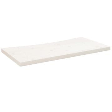 Vidaxl Mizna plošča bela 80x40x2,5 cm trdna borovina