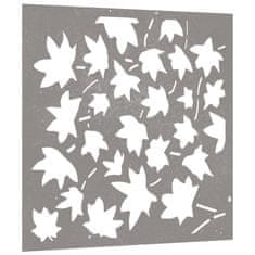 Vidaxl Vrtna stenska dekoracija 55x55 cm corten jeklo javorjevi listi