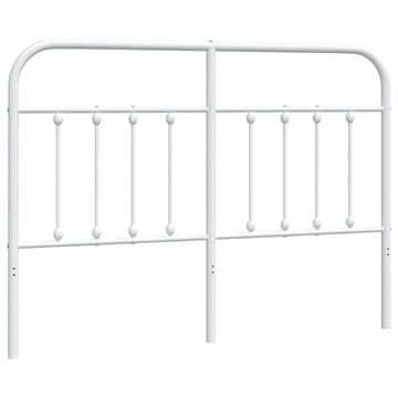 Vidaxl Kovinsko nadomestno vzglavje belo 150 cm