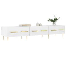 Vidaxl TV omarica bela 150x36x30 cm inženirski les