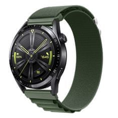 BStrap Nylon Loop pašček za Xiaomi Watch S1 Active, green