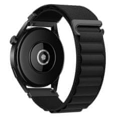 BStrap Nylon Loop pašček za Samsung Galaxy Watch Active 2 40/44mm, black